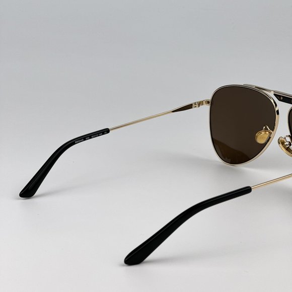 Balenciaga BB0244S 003 Sunglasses Gold Brown Pilot Unisex BB 0244S - Picture 11 of 14